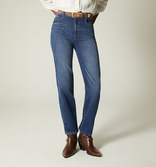 HIGH WAIST SKINNY JEANS WITH BELT FOR WOMEN