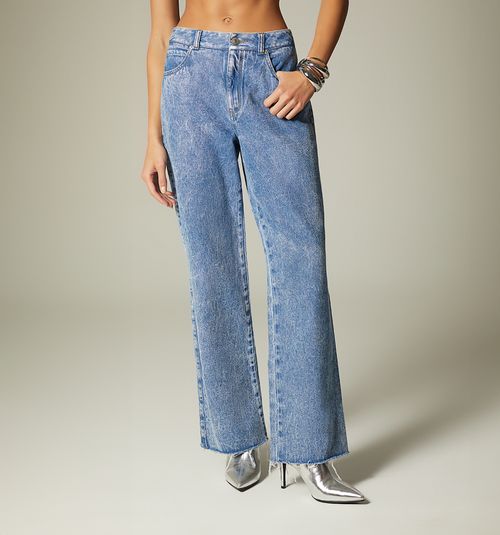 HIGH WAIST STRAIGHT LEG JEAN WITH RAW HEM