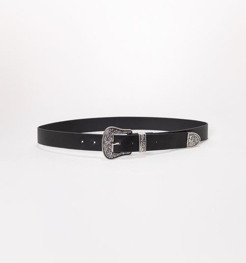 BELT WITH BUCKLE, STRAP AND WESTERN TIP