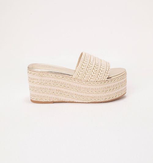 Flat Sandal with Braided Upper