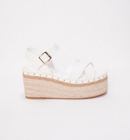 Flat Sandal with Crossed Upper