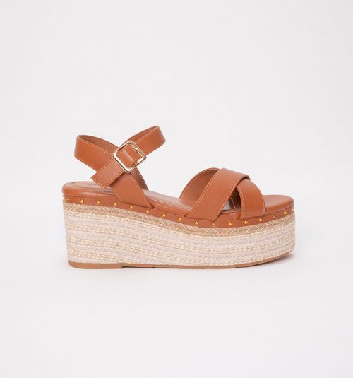 Flat Sandal with Crossed Upper