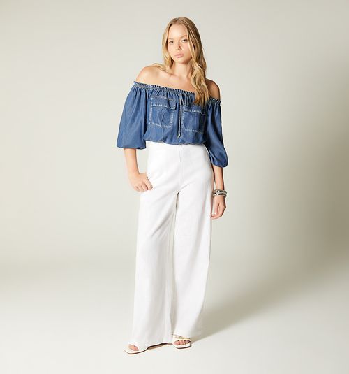 CULOTTE PANTS WITH SUPER HIGH WAIST