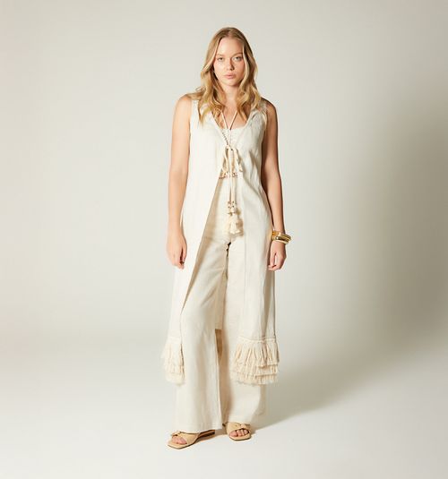 HIGH-WAISTED PANTS WITH BUTTONS