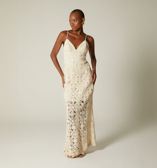 LONG CROCHET DRESS