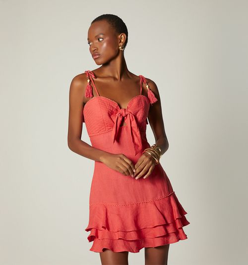 SHORT DRESS WITH BUST TIE