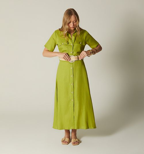 SHORT SLEEVE SHIRT DRESS