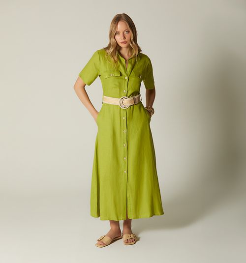 SHORT SLEEVE SHIRT DRESS