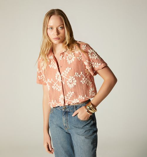 SHORT SLEEVE BOXY BLOUSE