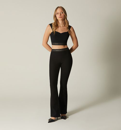 HIGH-WAISTED LEGGINGS WITH ELASTIC