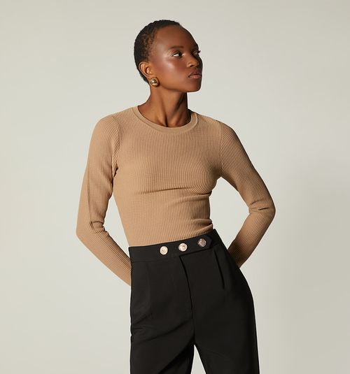 BASIC LONG SLEEVE SWEATER