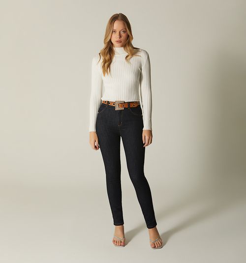 SKINNY JEAN FIVE POCKETS WITH BELT