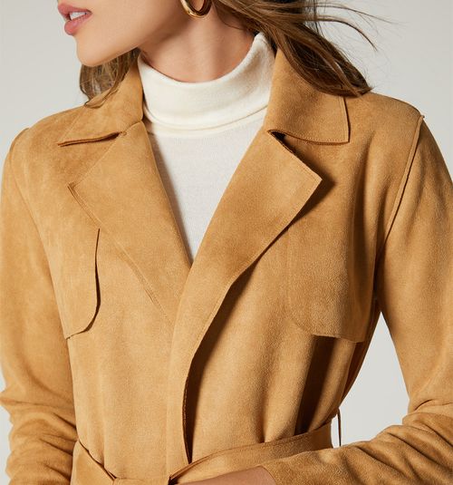 LONG SLEEVE COAT WITH BELT