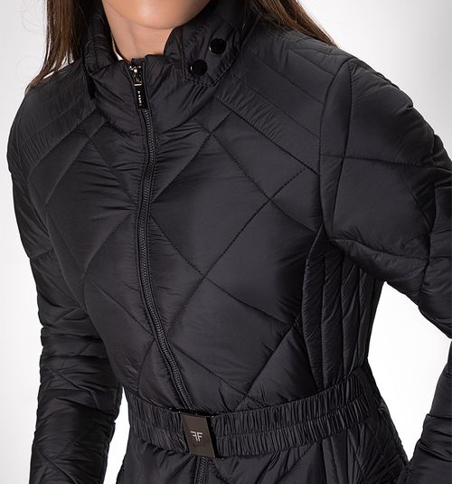 QUILTED DIAMOND COAT