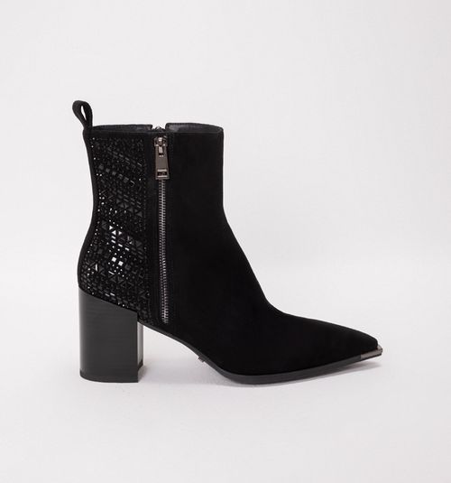 SUEDE BOOT WITH HOTFIX