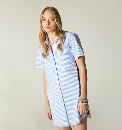 SHORT SLEEVE SHIRT DRESS