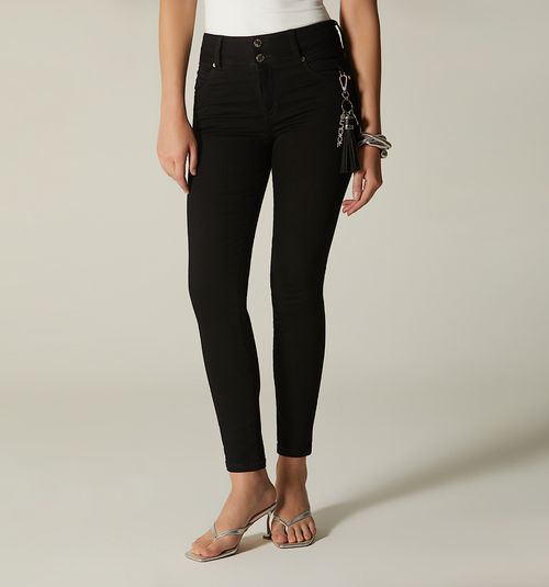 MID-RISE SKINNY JEANS POCKETS AND TASSEL