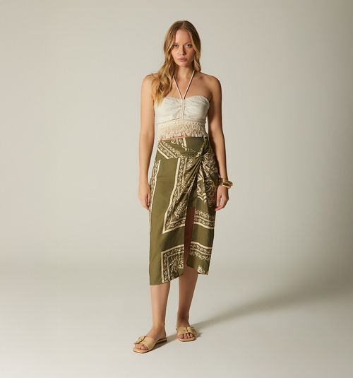 MIDI WRAP SKIRT