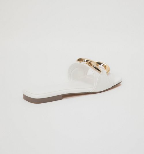 SANDAL WITH LARGE SOLE AND UPPER HARDWARE