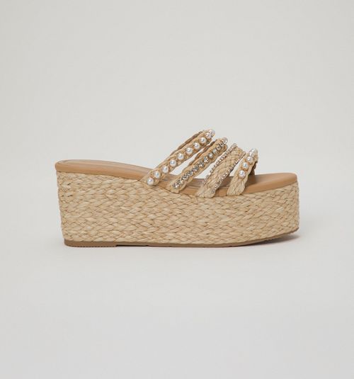 Flat Sandal with Decorative Straps