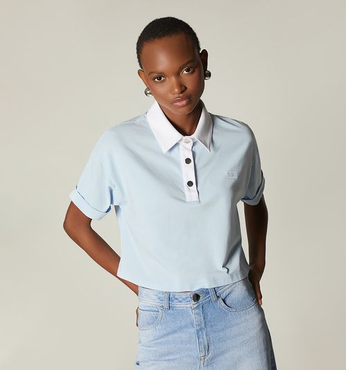 BOXy POLO-STYLE COMBINED T-SHIRT