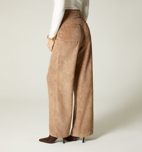 HIGH-WAIST PALAZZO PANTS WITH EPAULETS