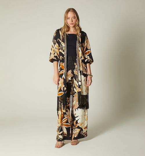 OVERCOAT WITH FRINGES
