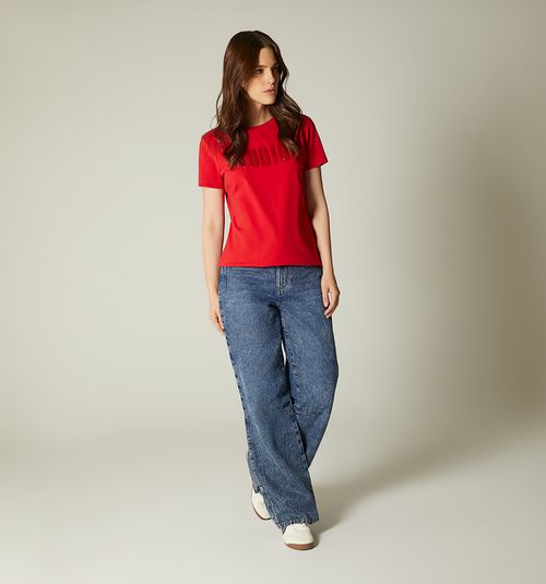 STUDIO F LOGO T-SHIRT WITH SEQUINS