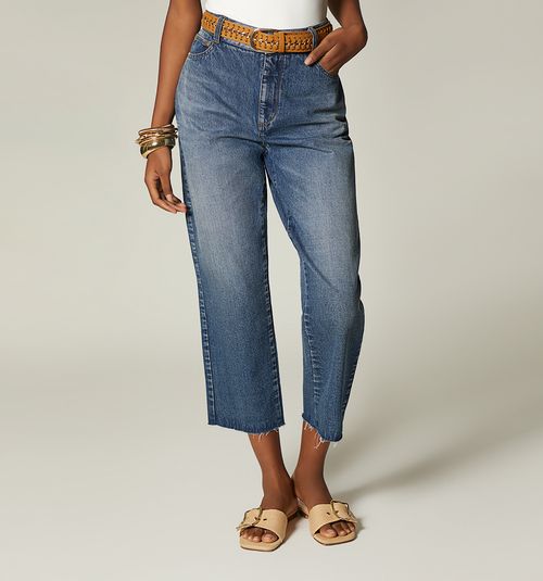 HIGH-WAISTED CROPPED SKINNY JEANS WITH BELT