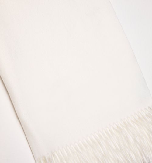SOLID COLOR FRINGED SCARF