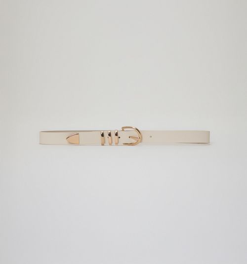 BELT WITH EYELETS AND METAL TIP