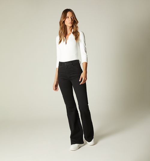 HIGH-WAISTED FLARE JEAN BARDOT