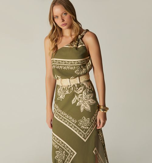 LONG ONE-SHOULDER DRESS