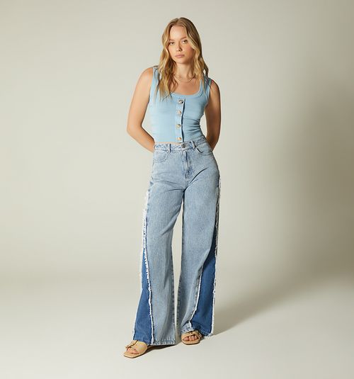HIGH WAISTED PALAZZO JEAN