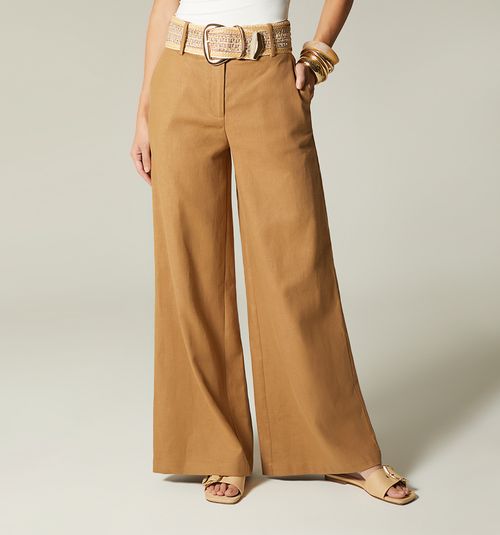 HIGH WAIST PALAZZO PANTS WITH BELT