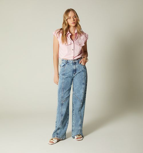 HIGH WAIST PALAZZO JEAN