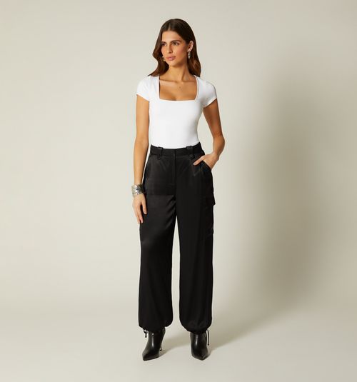 HIGH-WAISTED JOGGER-STYLE PANTS