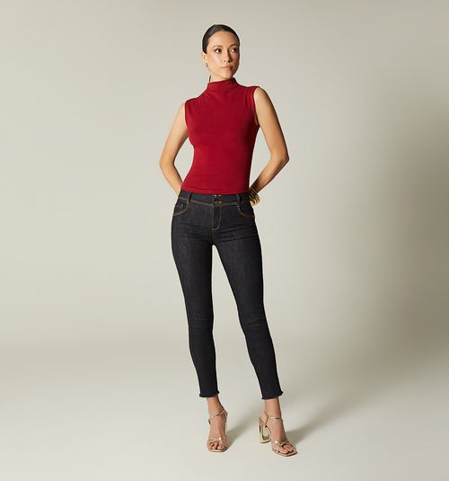 SKINNY JEAN MID-RISE RUSTIC HEM