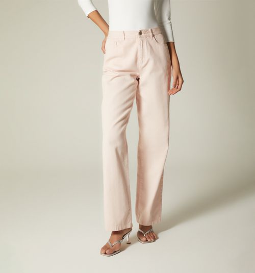 HIGH WAIST STRAIGHT LEG FIVE-POCKET JEAN