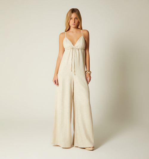 JUMPSUIT PALAZZO DEEP NECKLINE BACK