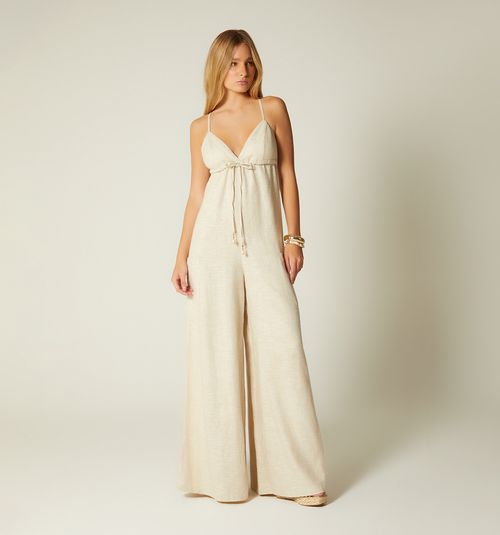 JUMPSUIT PALAZZO DEEP NECKLINE BACK