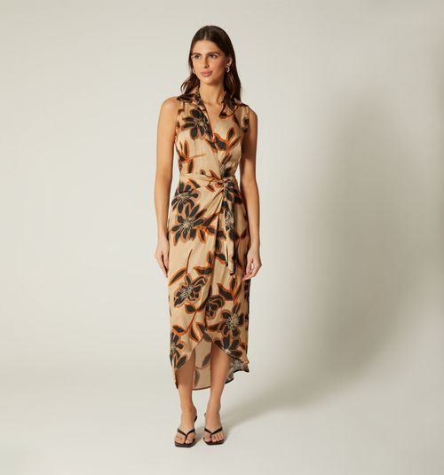 LONG MIDI SLEEVELESS DRESS
