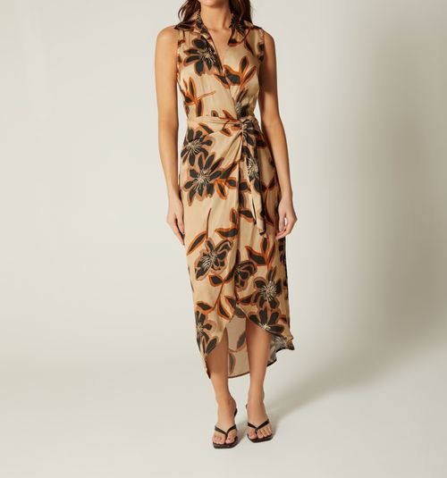 LONG MIDI SLEEVELESS DRESS