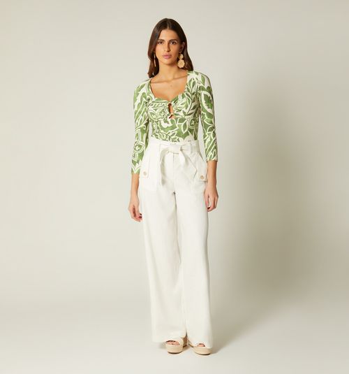 HIGH WAIST PANTS WITH BELT