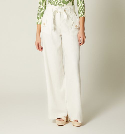 HIGH WAIST PANTS WITH BELT