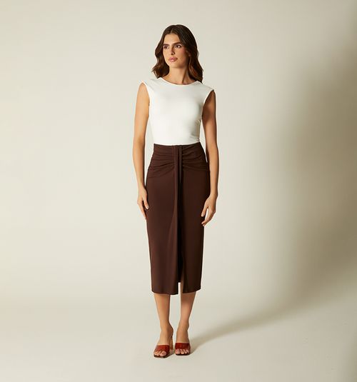 LONG DRAPED SKIRT