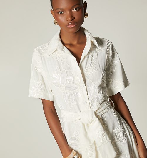 SHORT SLEEVE SHIRT DRESS