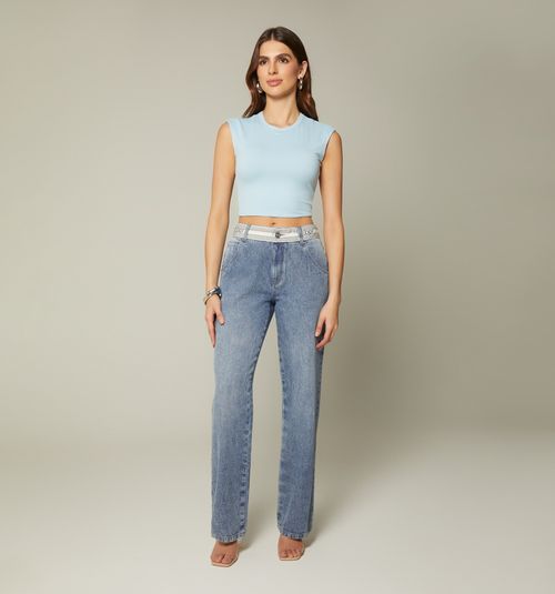 CROP TOP TWISTED BACK BLOUSE