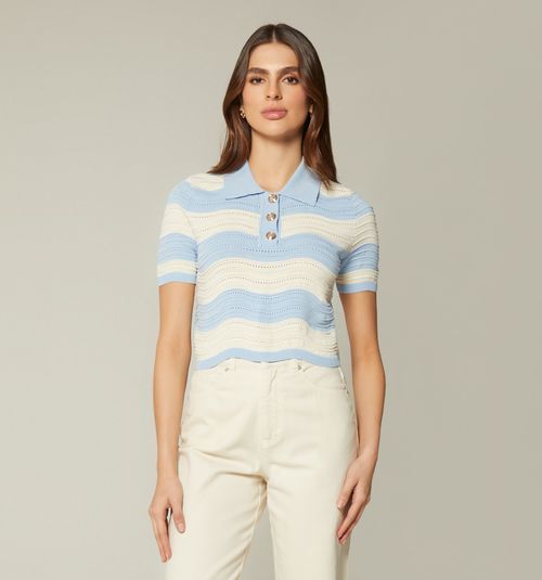 BOXI POLO TYPE BLOUSE
