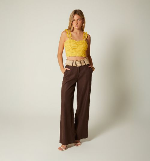 STRAP BLOUSE WITH SUPPLY